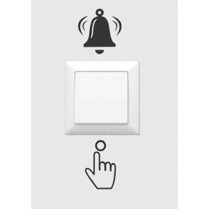 Asmi Collection Ring The Bell Switch Board Sticker ( 10 x 5 cms )