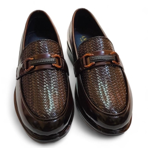 Styled Feet Brown slip-on loafers-8