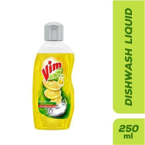 Vim Dishwash Liquid Gel  Lemon 250 ml Bottle