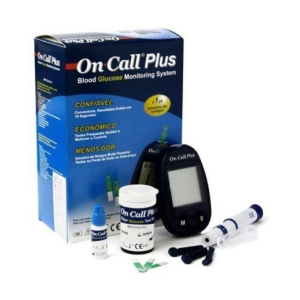 Glucometer On Call Plus Blood Glucometer with 50 Test Strips Expiry March 2024