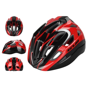 GUB KK Integrally-molded Children Kids Bicycle Skate Protective Helmet, Size: L-Black / Red