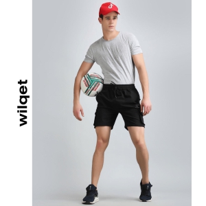 Mens Cargo Shorts-Black / XL