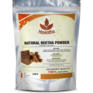 Havintha Natural Reetha Powder for Hair Pack | Soap Nuts for Oily Scalp, Reduce Split Ends & Dandruff - 100gm