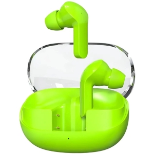 VERONIC G2 Transparent Bluetooth True Wireless (TWS) In Ear 24 Hours Playback Fast charging,Powerfull bass IPX4(Splash & Sweat Proof) Green