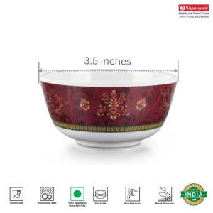 SUPERWARE, MELAMINE - ORNAMENTAL | 6 Nos.-3.5 inches | Katori