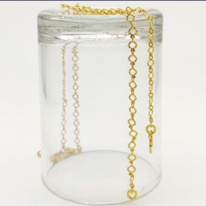 Itscustommade Gold plated anklet-11 inch