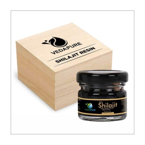 Vedapure Original Shilajit/Shilajeet Resin For Endurance, Bodybuilding and Power & Helps in Energy, Stamina 25 Gram (Pack of 1)