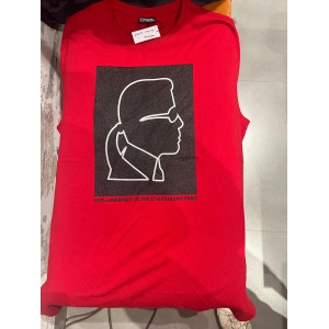 Karl Lagerfeld Red Glitter Tee