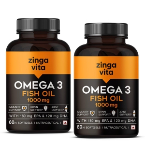 Omega-3 Fish Oil Softgels-Pack of 3