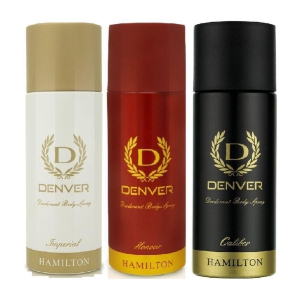 Denver - Honour, Imperial, Caliber Nano Deo Deodorant Spray for Men 50 ml ( Pack of 3 )