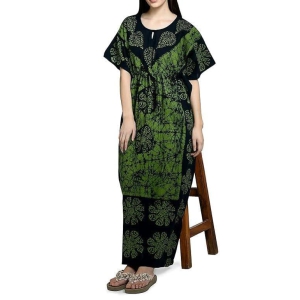 Ukal Cotton Regular Printed Round Neck Floor Length Nighty Night Gown Maxi