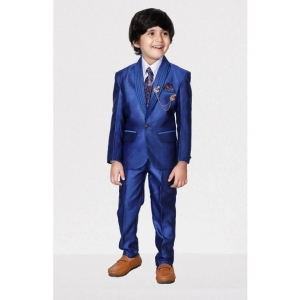 DKGF Fashion - Royal Blue Polyester Boys Suit ( Pack of 1 ) - None