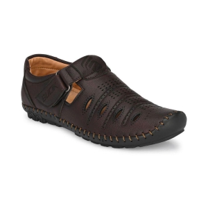 bucik-brown-synthetic-leather-sandals-none