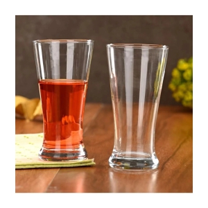 Somil Drinking Glass Glass Glasses Set 300 ml ( Pack of 2 ) - Transparent