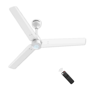 Atomberg Renesa 1200 mm BLDC Motor with Remote 3 Blade Ceiling Fan (White, Pack of 1)