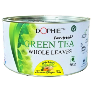 Dophie Turmeric,Ginger , Tulsi Green tea  Whole leaves 500g