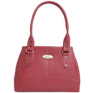 Fostelo - Maroon PU Shoulder Bag - Maroon