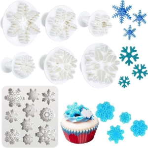 Skytail Snowflake Mold Set - 6 Cutters & 3D Molds