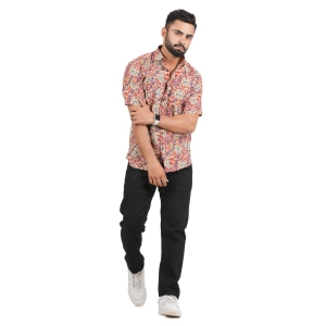 Tribes India Bagru Hand Block Printed Floral Cotton Shirt - Multicolor