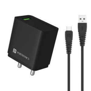 portronics-adapto-one-c-usb-fast-charging-adaptor-black