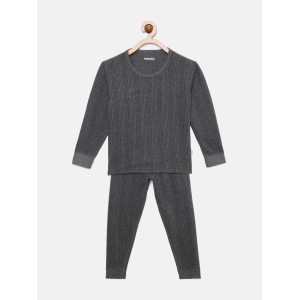 Charcoal Melange Thermal Set-1-2 Yrs