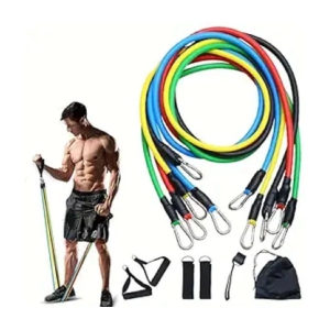 Fitness Scout Rubber Resistance Band + Wrist Support 7-10 kg - Multicolor