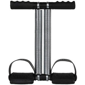 Double Spring Tummy Trimmer For Home Gym Workout - Black