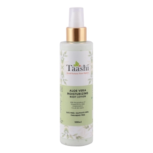 Taashi Aloe Vera Moisturising Body Lotion for fresh, clean tingling skin.