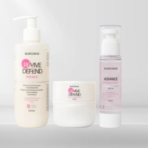 Revive & Defend HairCare Trio Revive & Defend Shampoo + Revive & Defend Instant Glass Hair Mask + Advanced Glass Hair Serum SPF 25