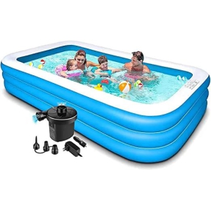 Inflatable Family Size Pool *10 Feet* With Pump