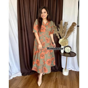 Premium cotton printed fir flair dresses ???????? are a prefect option for your daily casual wardrobe for work or leisure????????????????????????????-M