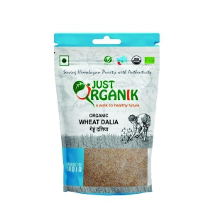 Just Organik Wheat Dalia 500gm, 100% Organic