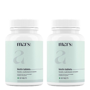 Mars by GHC Biotin for Hair Growth with Hair Nutrients and Multi Vitamins (Pack of 2)