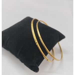 Matt Finish Gold Plated Bangles-2.2