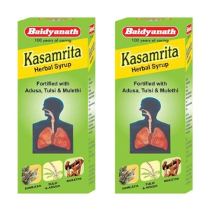 Baidyanath Kasamrit Herbal Cough Syrup Liquid 100 ml Pack Of 2