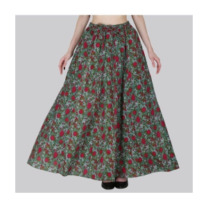 Sttoffa Green Cotton Womens Flared Skirt ( Pack of 1 ) - None