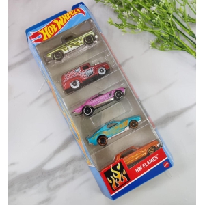 Hot Wheels Flames Set of 5 Vehicles Exclusive Collection - No Cod Allowed On this Product - Prepaid Orders Only.