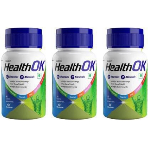 Health Ok Daily Multivitamin for Energy & Overall Health for Men30 Tablets x 3 (3 x 30 Tablets)