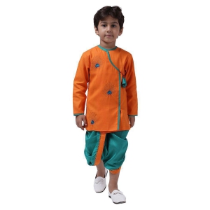 Ahhaaaa Kids Ethnic Festive and Party Wear Cotton Kurta and Dhoti Pant Set for Baby boys - None