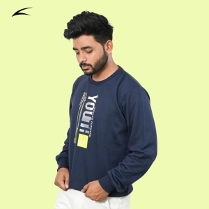 Blue Versatile Sweatshirts for Men (Series 8000)-XXL