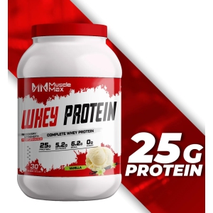 MUSCLE MAX 100% WHEY PROTEIN, 5LBS , 2.27KG (VANILLA FLAVOUR)