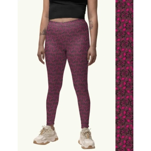 Floral Fantasy – Printed Athleisure Leggings For Women With Side Pocket Attached