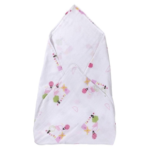 My Milestones Pink Swaddle cloth Baby Blanket ( 105 cm Ã? 105 cm- 1 pcs)