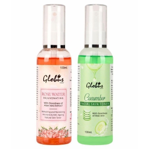 Globus Naturals Cucumber & Rose Water Combo Facial Skin Tonic 200 mL