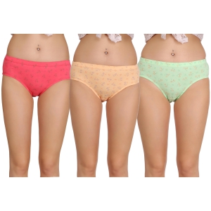 Eve's Beauty Women Hipster Multicolor Panty-xxl / Multi / Pure Cotton