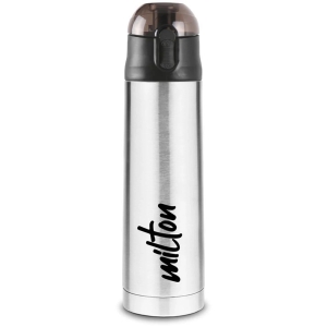 Milton New Crown 900 Thermosteel Hot or Cold Water Bottle, 750 ml, Silver - Silver