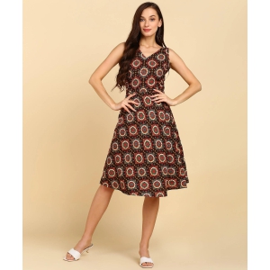 Trendy Printed American Crepe Kurti-XL