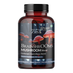 BrainShrooms Mushroom Blend  1200mg per serving (90 capsules)