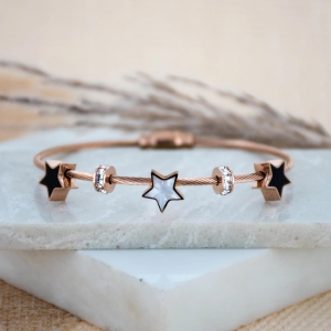 Classic Star Bangle-Rosegold