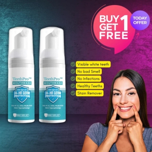 TeethPro™ Foam Mouthwash - BUY 1 GET 1 FREE-Pack of 2 (60 Days Pack)